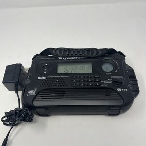 Kaito Voyager Pro KA600 Solar Crank AM/FM SW Emergency Weather Radio - Black